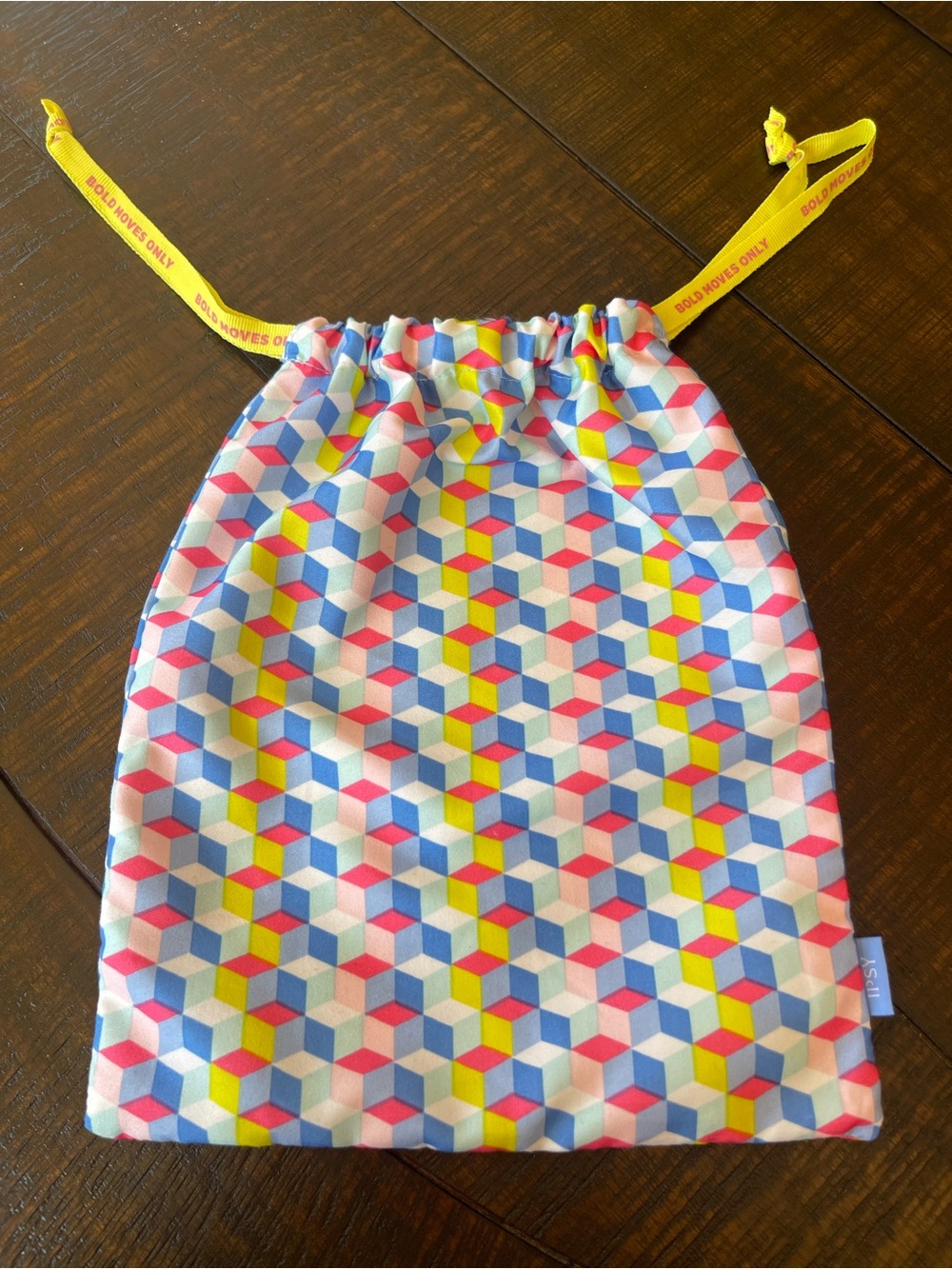 Geometric Drawstring Pouch - NWOT